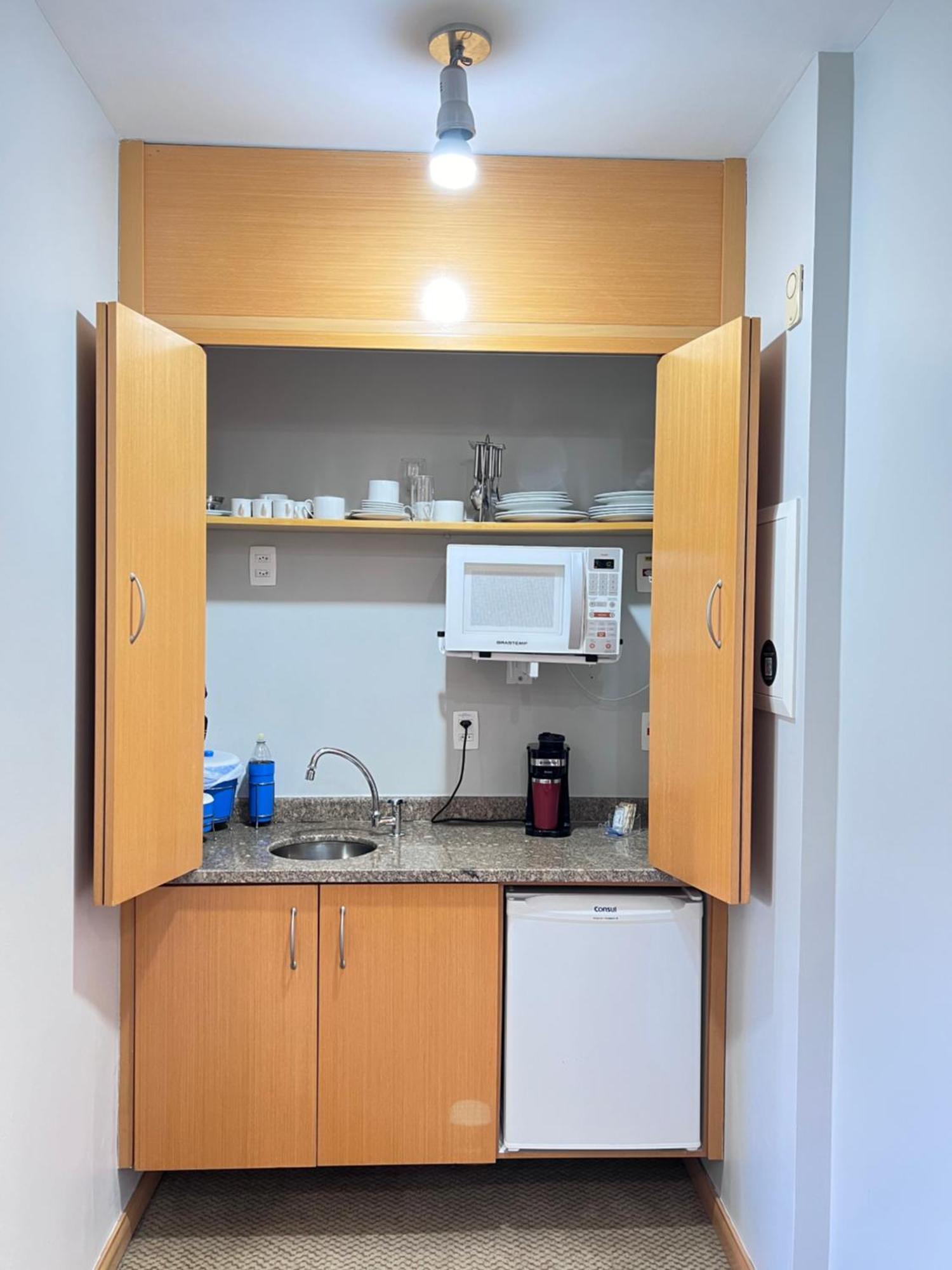 Hotel Flat No Interative Jardins, Melhor Local Em Sp, Varanda, Cozinha Compacta, Estacionamento Gratis São Paulo